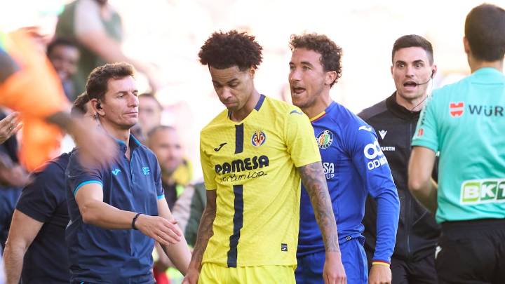 "Si le da en la cabeza, lo puede matar": el Getafe pone el grito en el cielo por la expulsión de Luis Milla ante el Villarreal