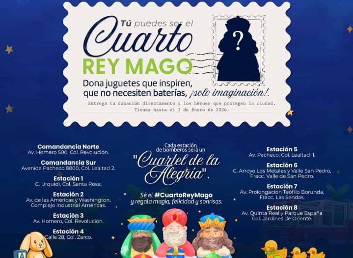 Invitan Bomberos a su colecta anual de juguetes; se llevarán a zonas vulnerables