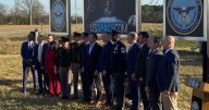Secretary of War helps unveil sign for site of Space Command on Redstone Arsenal