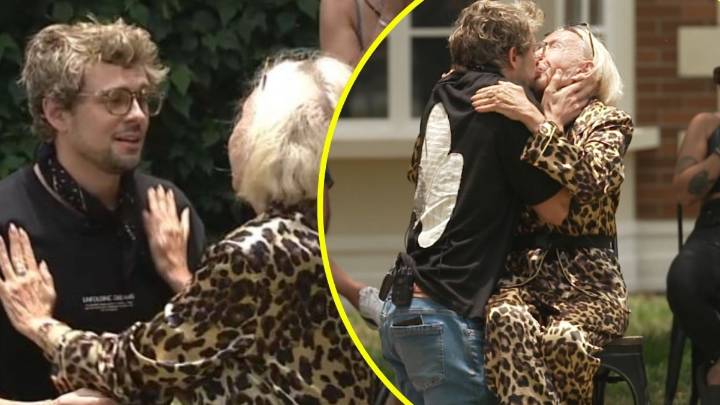 Recreando escena de famosa teleserie: Así fue el apasionado beso entre Laura Bozzo y Joaquín Méndez en "El Internado"