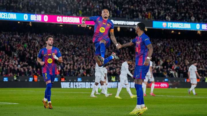 Osasuna da la cara ante el líder Barcelona pero se vuelve sin premio del Spotify Camp Nou