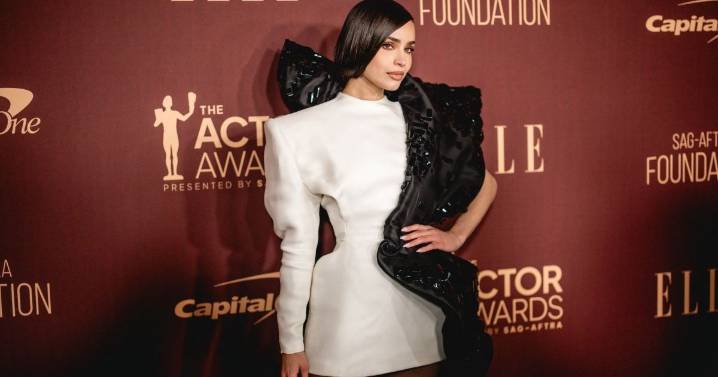Sofia Carson's Tiny Stephane Rolland Minidress Is Structural Elegance