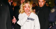 Sabrina Carpenter Wearing Sweatshirt as Mini-Dress Is Hard to Ignore