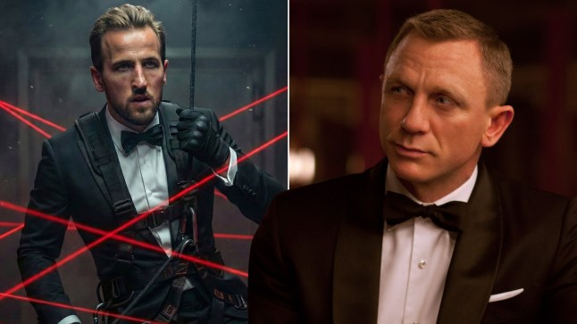 England footballer transforms into James Bond putting himself in the running