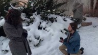 Reporter gets surprise engagement during faux assignment