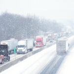 Photos of the first major winter storm blanketing the Northeast after easing in the Midwest