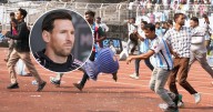 Messi desató el caos en la India, fans destrozan estadio tras invadir la cancha y la policía detiene al organizador del evento