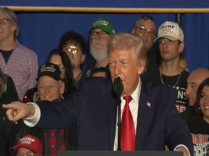 Trump leans on tariff record in Pennsylvania speech