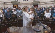 La particular jura de Virginia Gallardo en el Congreso: "Por las..."