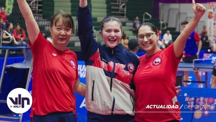Tenimesista curicana gana oro junto al Team Chile en los Juegos Bolivarianos