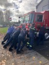 Push-in ceremony held for new engine at Fire Station 6