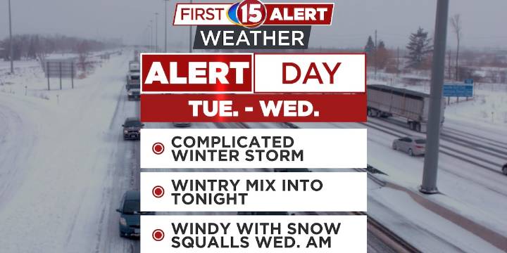 Wintry Mix Arrives to Southern Wisconsin This Evening