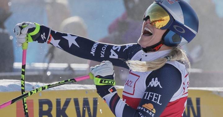 Remarkable Lindsey Vonn takes big lead in World Cup downhill with fast run to finish