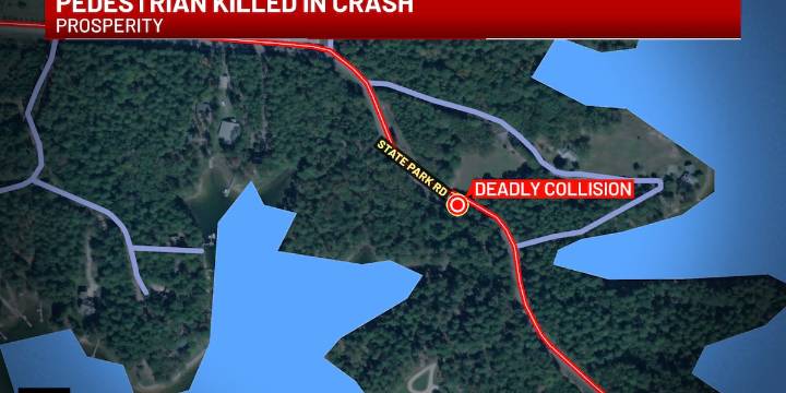 SCHP: Pedestrian killed in Newberry County crash