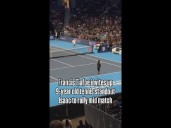 Francis Tiafoe invites young tennis player onto court to rally
