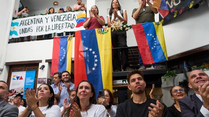 Venezuelans have mixed reactions to Nobel laureate Machado traveling abroad
