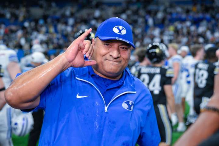 Crumbl CEO Jason McGowan working to keep Kalani Sitake away from Penn State, at BYU