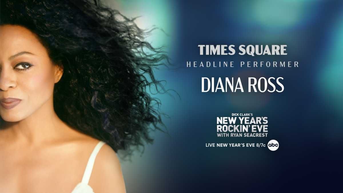 Diana Ross to headline this year’s ‘Dick Clark’s New Year’s Rockin’ Eve with Ryan Seacrest’ broadcast