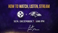 How to Watch, Listen, Live Stream Ravens vs. Steelers
