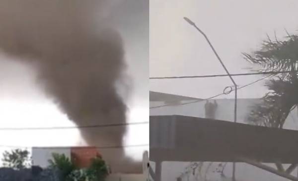 Un remolino de viento golpeó a una localidad de Santa Fe