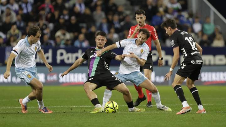 Un punto de crecimiento: el Real Zaragoza empata en el añadido con el Málaga (1