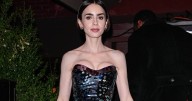 Lily Collins' Strapless Schiaparelli Dress Does Haute Couture Justice