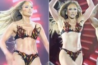 Jennifer Lopez Dances in Flame
