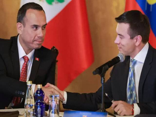 Presidente Jerí: Perú y Ecuador consideran desplegar acciones contra la delincuencia transnacional