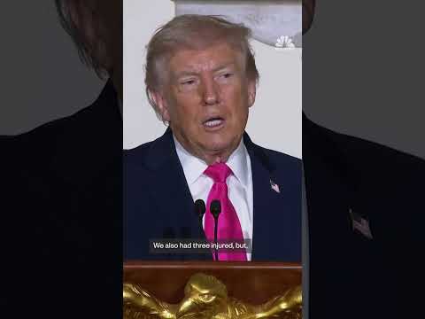 Trump speaks about a weekend of violence across the world