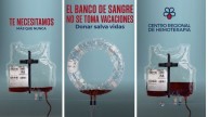 La donación de sangre cae 35% en verano y el centro de Hemoterapia lanzó una original campaña