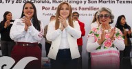 Ceci Arellano y Tonantzin Fernández fortalecen atención a familias de región San Pedro Cholula