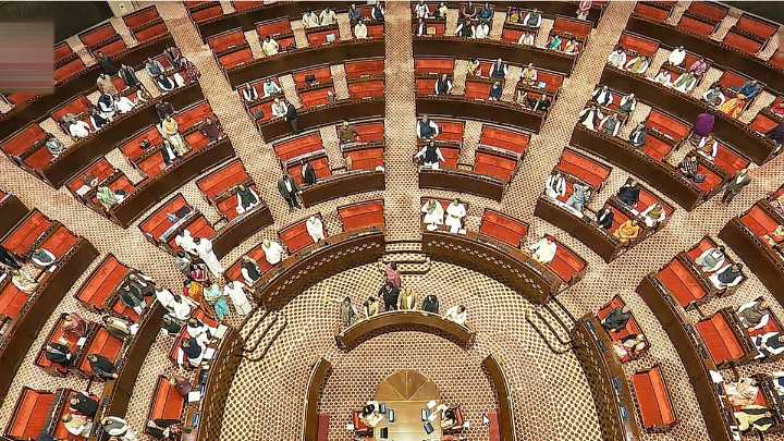 Rajya Sabha proceedings adjourned for 10 minutes due to absence of Cabinet Ministers