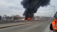 Massive cloud of black smoke rises from fire in Cicero