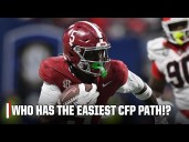 Texas A&M? Alabama?! Which CFP team has the EASIEST PATH to the Natty? 😮 (📍 @ATT)