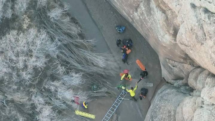 Hiker mired in quicksand in Utah's Arches National Park is rescued unharmed