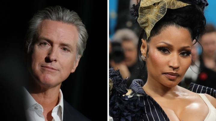 Nicki Minaj Says It's 'Impossible' For Gavin Newsom to Be President