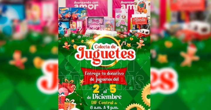 Aún estás a tiempo: DIF Matamoros invita a donar juguetes para niños en esta navidad