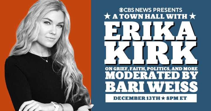 Erika Kirk to open up about life, loss and politics in town hall airing on CBS
