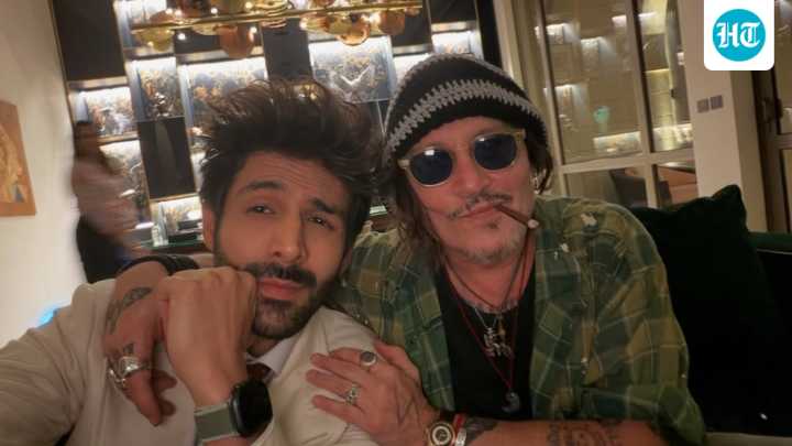Rooh Baba x Jack Sparrow: Kartik Aaryan’s photo with Johnny Depp breaks internet