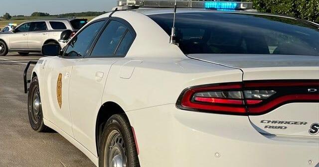 Man killed, woman injured after pickup truck rear