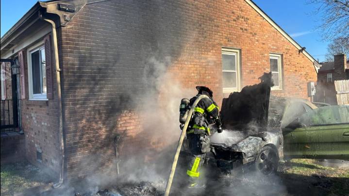 Firefighters respond to vehicle fire, preventing house fire in Chesapeake