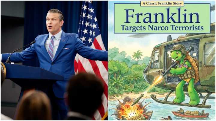 Hegseth's 'Franklin The Turtle' Meme Condemned By Book's Author/Publisher