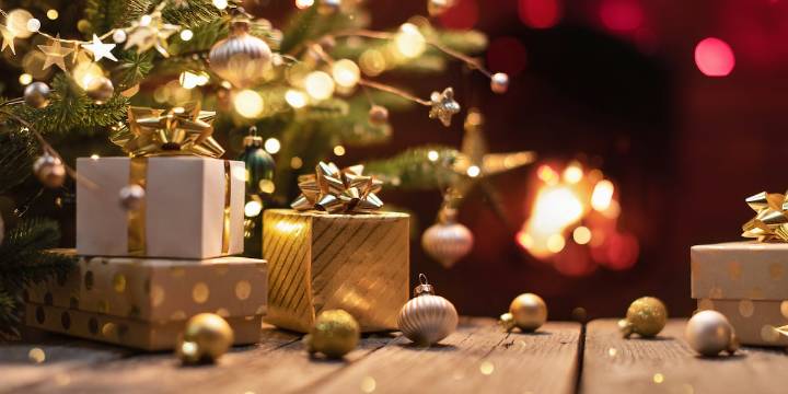 Toys for Tots presents toys to the U.S. Marines