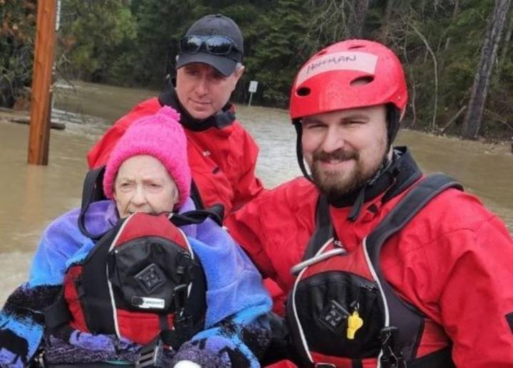 Elderly Woman Rescued From Rising Floodwaters Near Easton