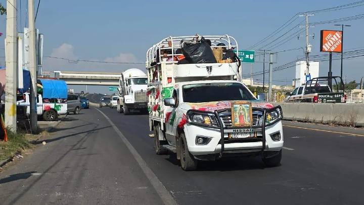 Peregrinos de Guerrero atraviesan Morelos para llegar a la basílica de Guadalupe