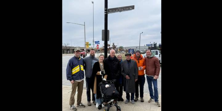 Former Mayor Greg Fischer dedicates Louisville street named in honor of his parents