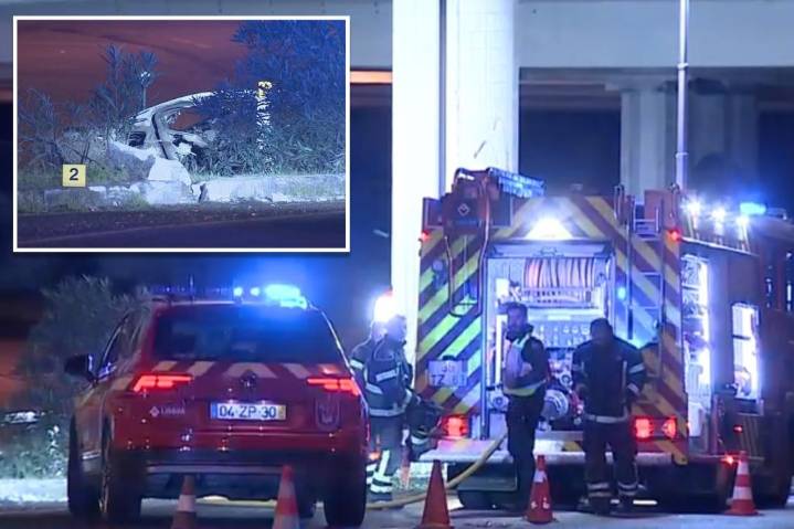 6 young adults killed in fiery BMW crash near US Embassy in Lisbon