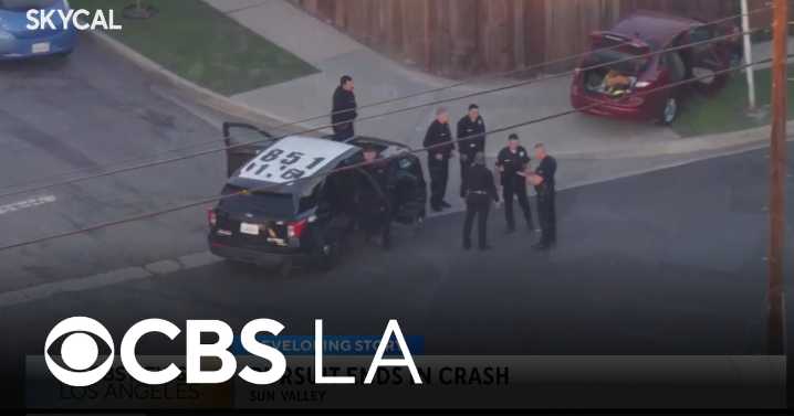 Pursuit with armed robbery suspect ends with crash in Sun Valley