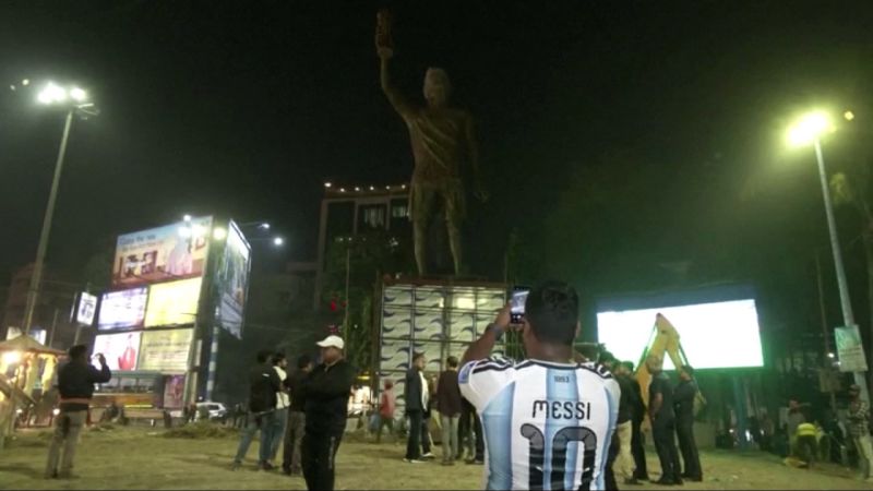 Un Messi gigante: el imponente homenaje de India al astro argentino