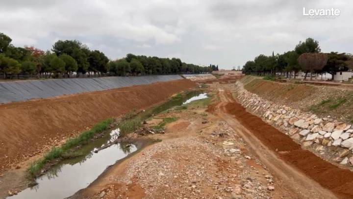 Así está el barranco de Poyo a su paso por Paiporta y Picanya